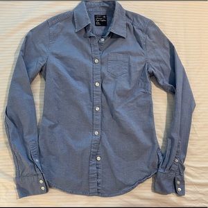 Blue button down shirt